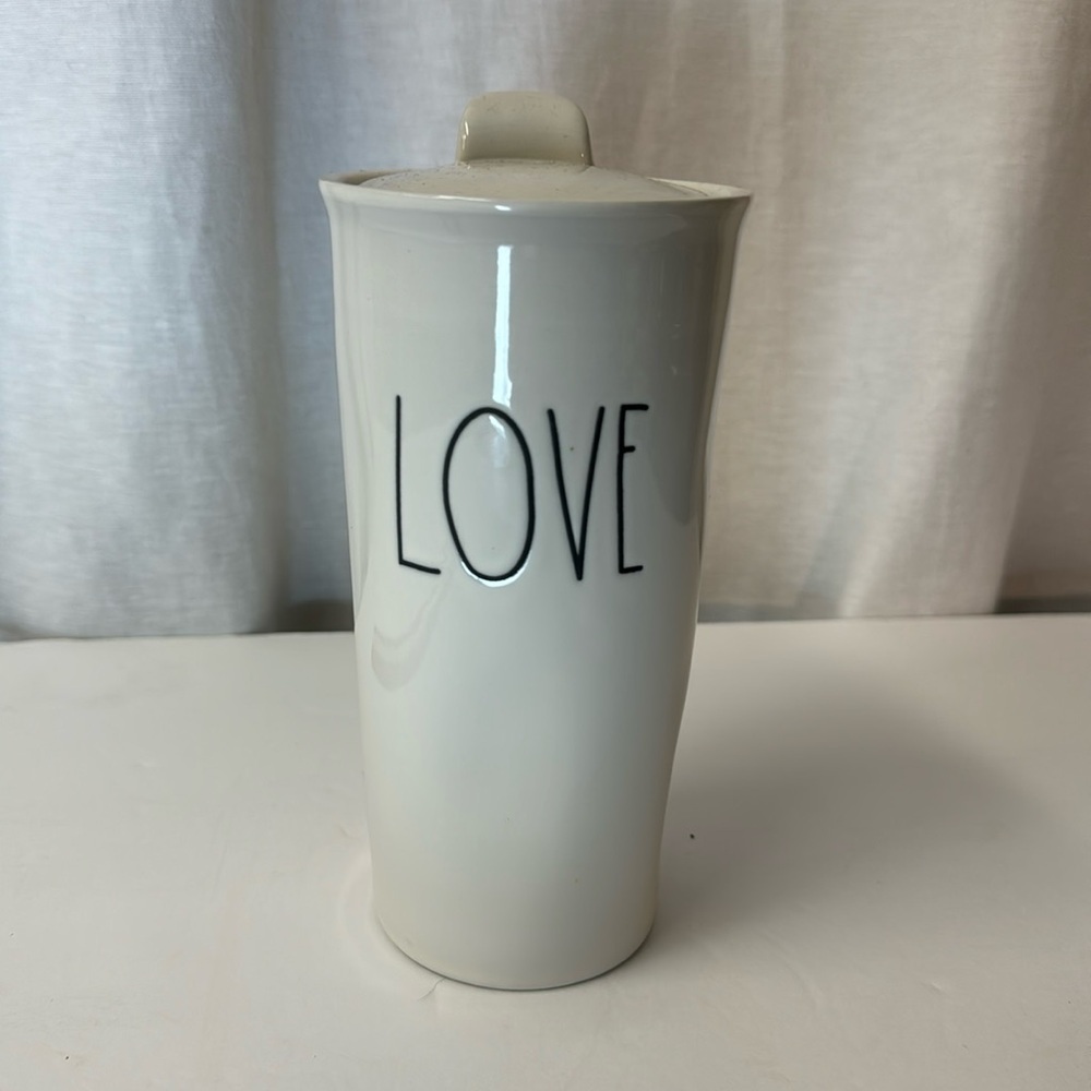 Rae Dunn | Travel Mug | Mug with Lid | “Love”